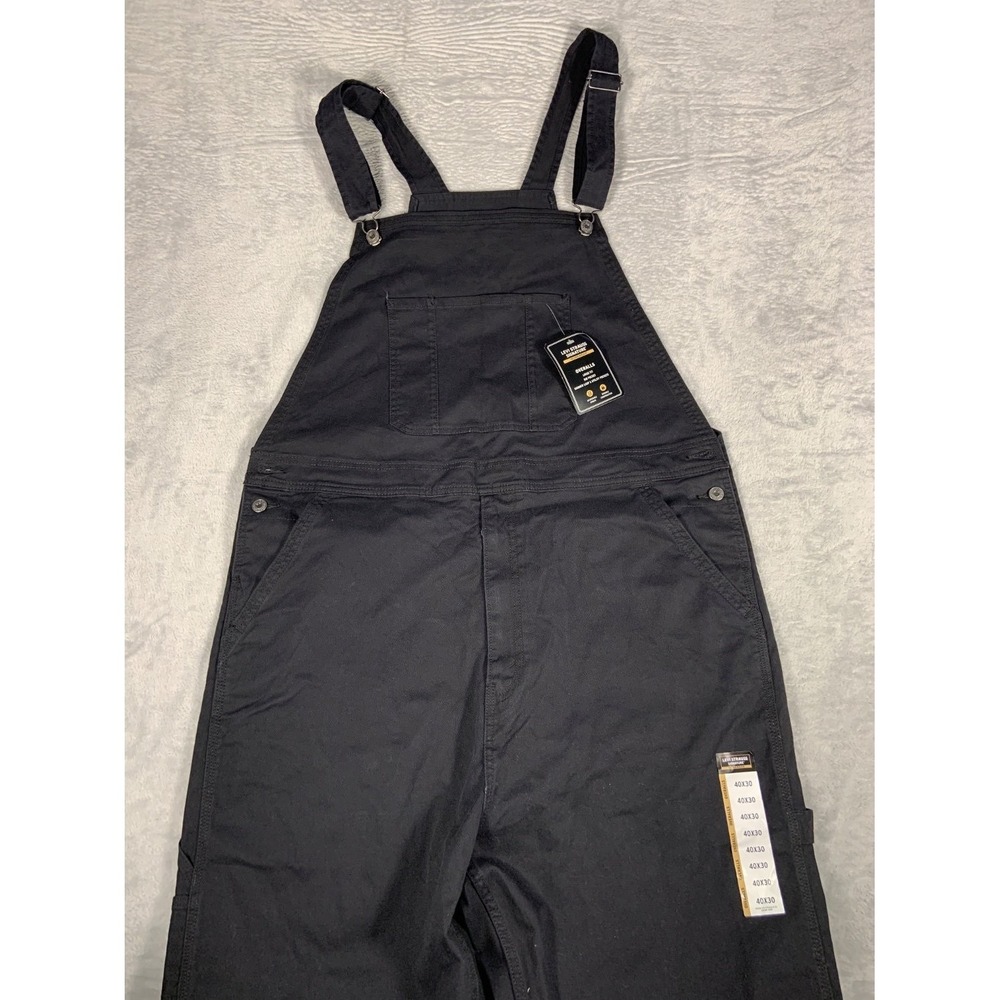 Levi Strauss Signature Workwear Overalls Mens 40x30 Black Denim New A16590002